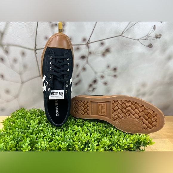 Converse Star Player 76 NEW Low Top Black Canvas Gum Sole Unisex 9.5M/11W - Picture 5 of 12